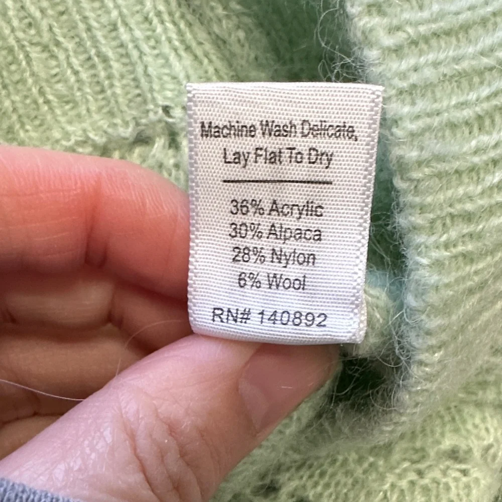 Light Green Women's Sweater Marine Layer (Sezane look) - Picture 7 of 7